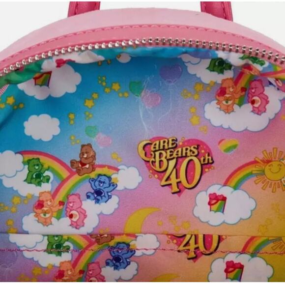 NWT Care Bears x Loungefly 40th Anniversary Cheer Bear Backpack - Picture 3 of 4
